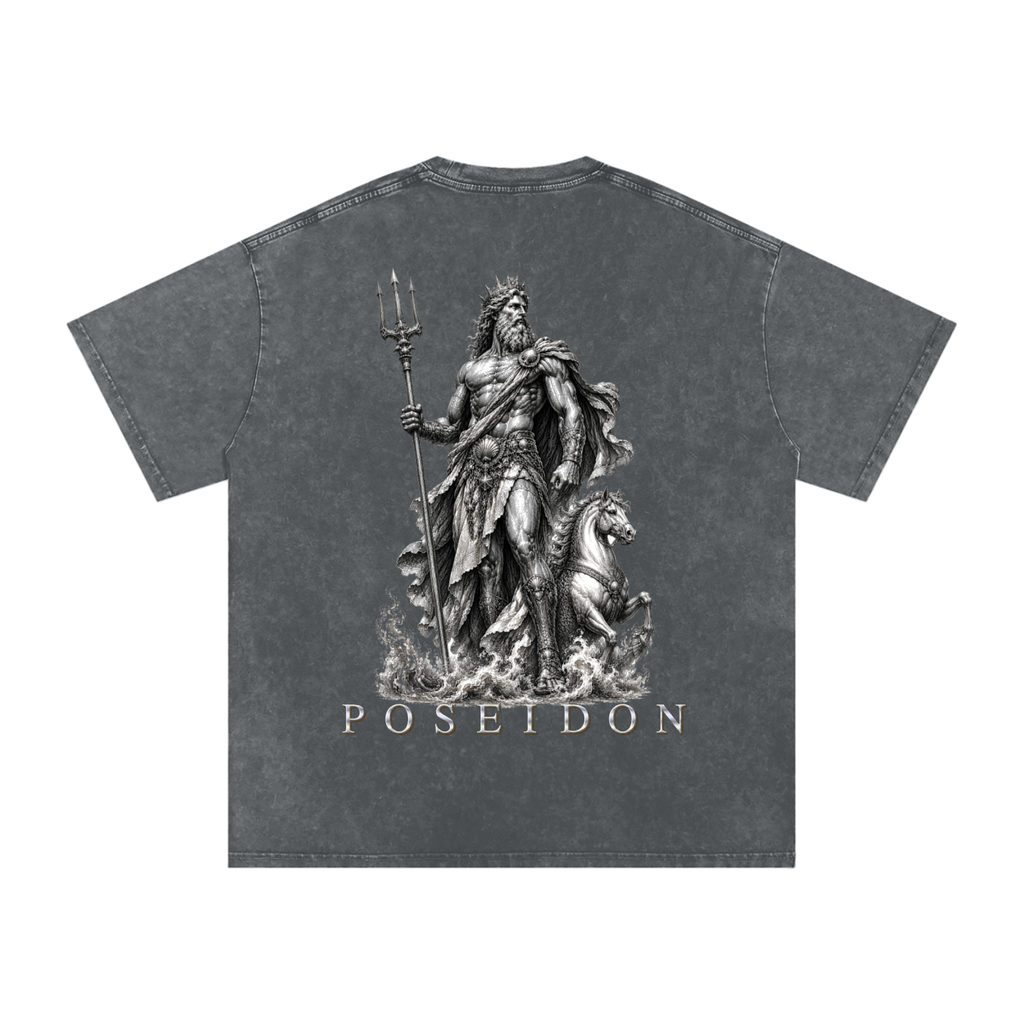 Snow Washed Oversized Cotton T-Shirt