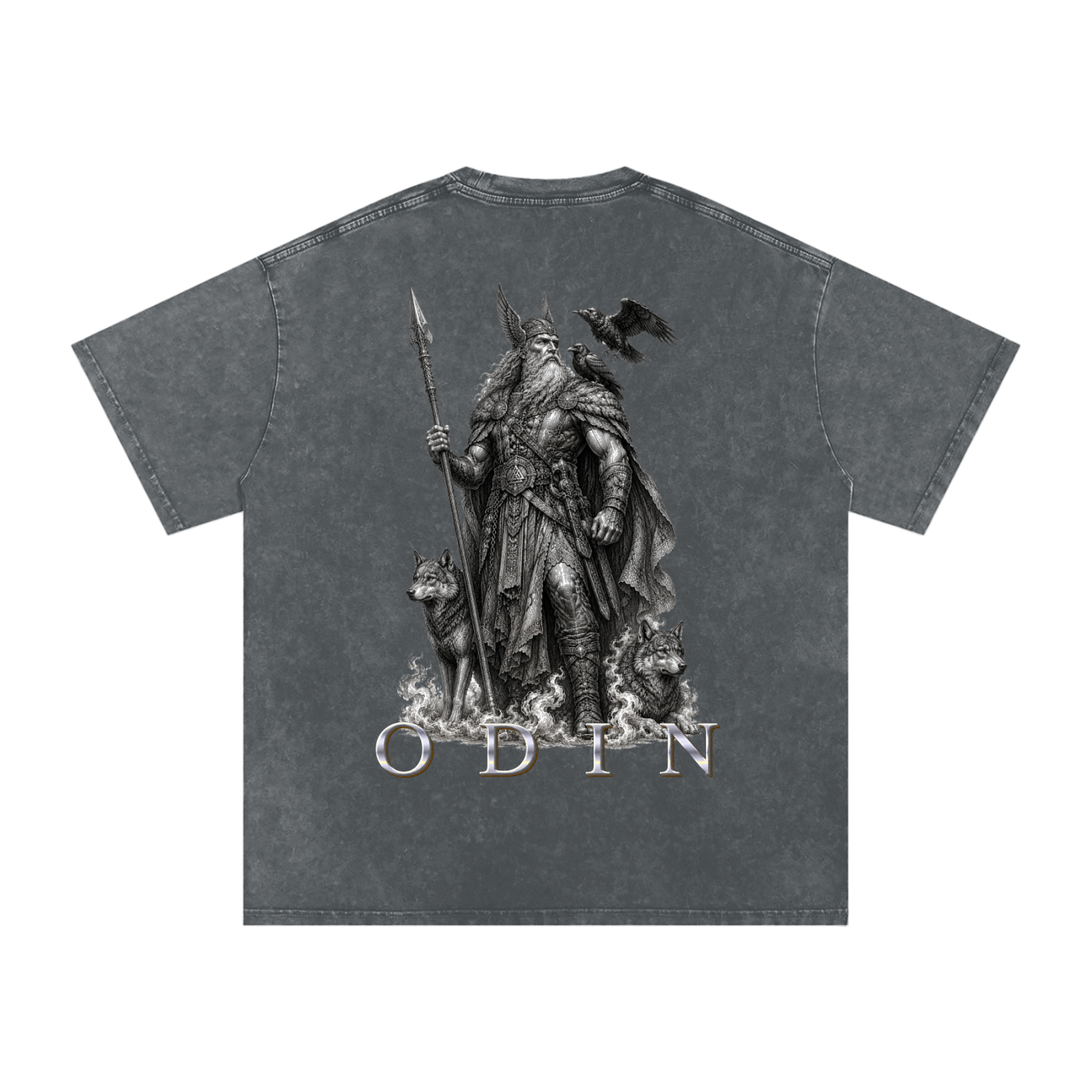 Snow Washed Oversized Cotton T-Shirt