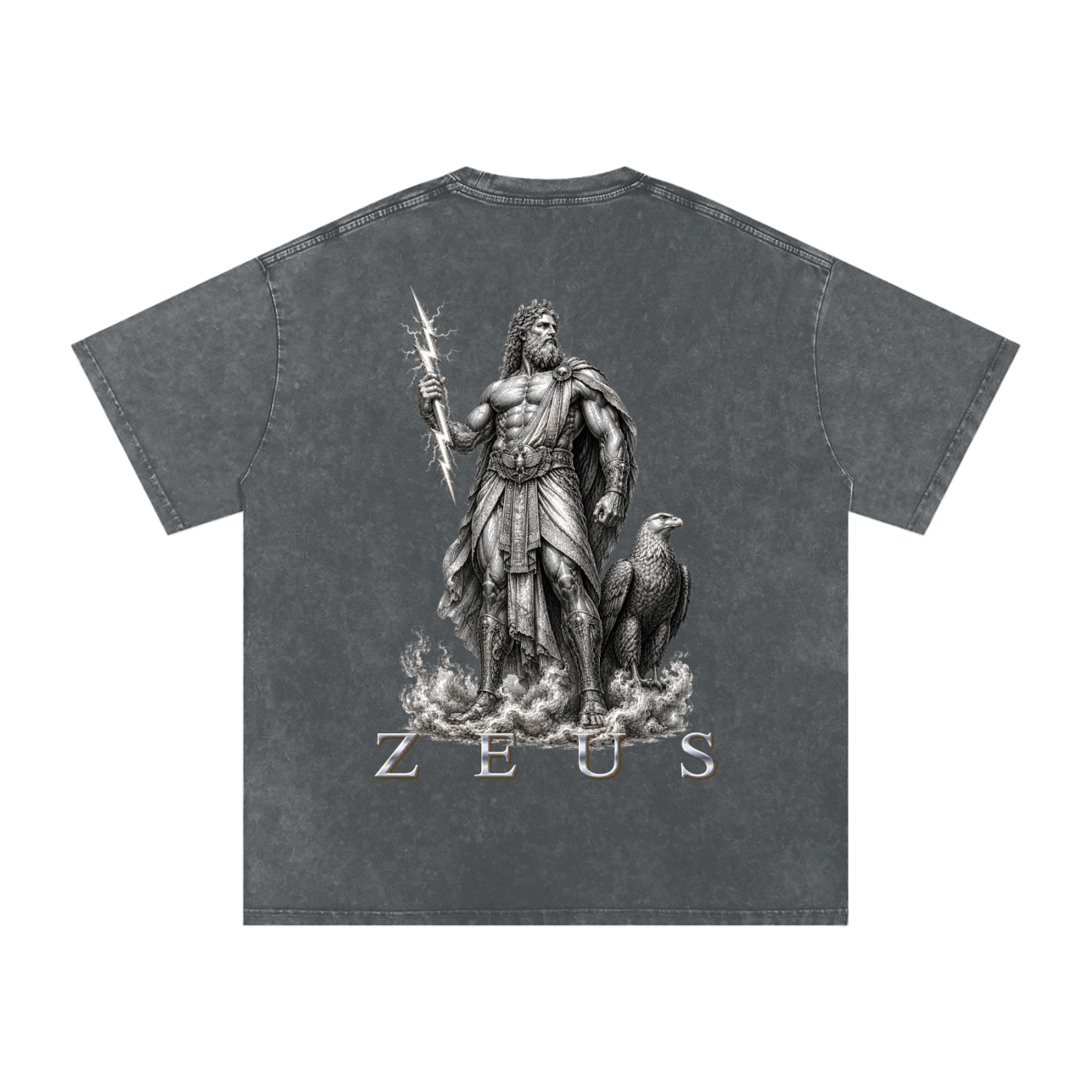 Snow Washed Oversized Cotton T-Shirt