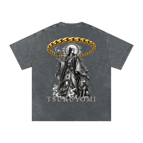Snow Washed Oversized Cotton T-Shirt